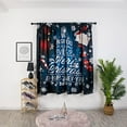 thumbnail image 2 of Christmas Decoration Window Curtain Polyester Dreamlike Pattern Curtain for Party Decoration 140x130cmChristmas, 2 of 9