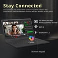thumbnail image 4 of LG Gram 15.6" FHD Anti-Glare Touch Laptop, Intel Ultra 7 255U, 16GB DDR5, 2TB Storage (1TB SSD+1TB Docking Station), Intel Graphics, Copilot+ PC, Number Pad, HD Webcam, Wi-Fi 6, Win 11, Black, 4 of 9