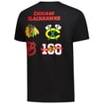thumbnail image 3 of Men's Starter  Black Chicago Blackhawks Logo Collage T-Shirt, 3 of 3