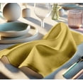 thumbnail image 3 of Vargottam Designer Cotton Twill Napkins - Set of 12, 20-Inch, Yellow Solid Color, Durable & Absorbent Cloth Napkins for Dining, Parties, and Home Decor - Machine Washable, 3 of 7