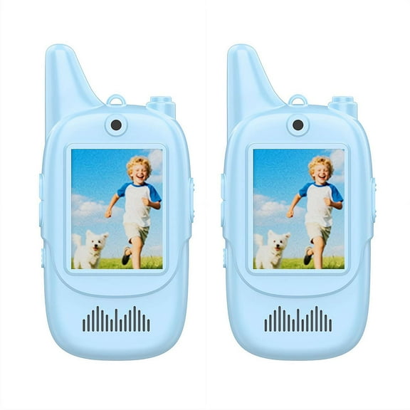 Video Walkie Talkies for Kids, 2 Pack Rechargeable Kids Video Walkie Talkies with Camera for Indoor Outdoor Games, Camping, Hiking for Boys Girls Ages 3-12