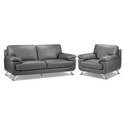 Stamford Sofa and Chair Set - Grey