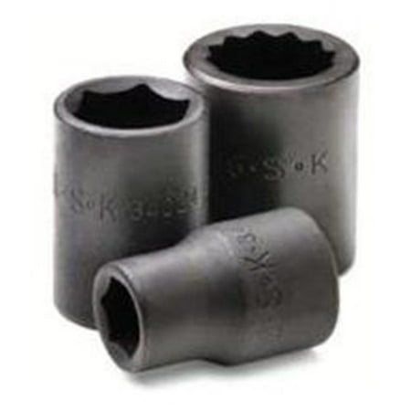 

SK 34038.5 Drive- 6 Point Standard Fractional Impact Socket- 1.18