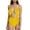 Yellow, variant on Zuesphe Swimsuit for Women Over 50 2025 Womens Bathing Suits Tummy Control One Piece Womens Swimwear One Piece Monokinis Swimwear Color Block Two Piece Drawstring