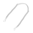 thumbnail image 1 of Correa de Cadena para Bolso de Mujer Unique Bargains Reemplazo Asas Bolso Cadena Blanca Correa Plata Cadena, 1 of 5