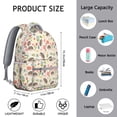 thumbnail image 6 of Hedgehog Pattern with Pioneer Flower Backpack for School,Cute School Bag,Schoolbag with Adjustable Shoulder Straps & Padded Back,15.3"x11"x7.1".﻿, 6 of 6