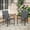 Black Table-Gray Chairs, variant on VOXBIN 5 Pieces Patio Dining Set – 40.6" Round Outdoor Table with 4 Stackable Chairs, Black Table and Dark Gray Chairs, For Garden