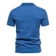 thumbnail image 5 of Camisetas de Manga Larga para Hombre Camiseta de Movimiento de Solapa de Mezcla de Poliéster de Algodón, Top de Manga Corta de Color Sólido, 5 of 6
