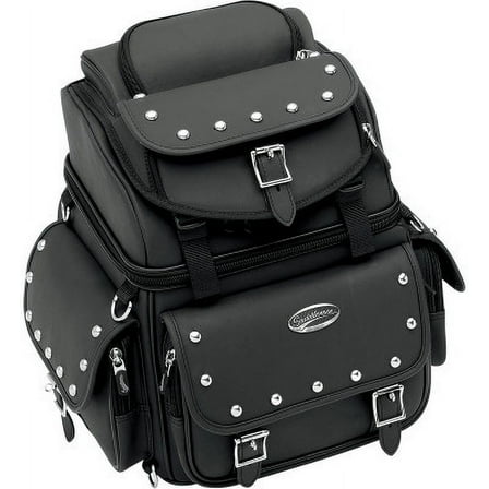 Combination Backrest/Seat/Sissy Bar Bag with Studs