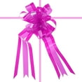 thumbnail image 3 of Unique Bargains 7' Christmas Pull Bow Baskets Present Wrapping Bows Large Flower Pull Bows Rose Red 10 Pack, 3 of 7