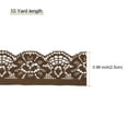 thumbnail image 2 of Uxcell Lace Trim Vintage 0.98" x 10yards Brown Lace Ribbon For Clothes Fabric Wedding Decoration Gift Wrap, 2 of 5