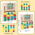 thumbnail image 4 of Juego de Mesa Montessori Biottro Color Matching Puzzle Madera Logica Preescolar, 4 of 5