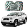 thumbnail image 2 of DouZhe Car Sunshades for Windshield, Realistic Optical Illusion Pattern Car Sun Shade Block Heat and UV Rays, 55" x 30", 2 of 8