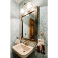 thumbnail image 4 of Frame My Mirror Framed Wall Mirror - Champagne Bronze 28" x 24" Mirror - Ideal for Bathroom, Wall Decor, Bedroom and Livingroom - Moisture Resistant with Safety Backing - Pendleton Design, 4 of 12