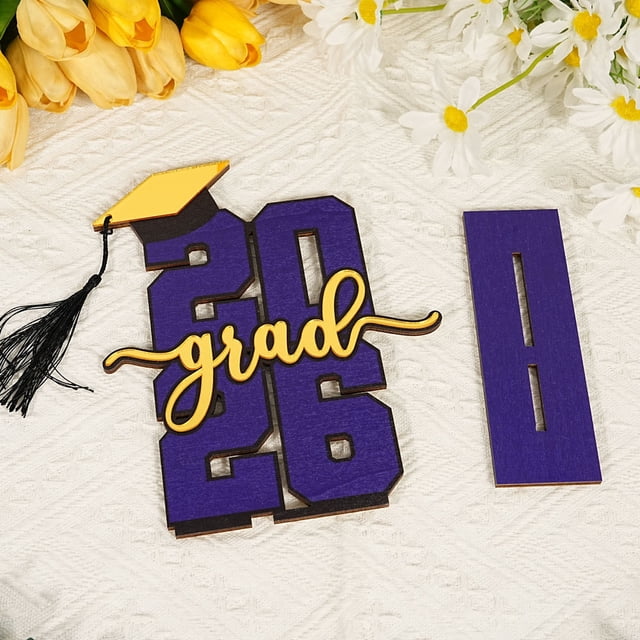 2026 Graduation Decorations Class of 2026 Table Wooden Centerpieces 2026 Graduate Table Signs for Graduation Party Favors Supplies,Class of 2026 Table Sign Decorations for Graduation Centerpieces