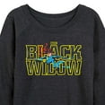 thumbnail image 3 of Marvel - Black Widow Type - Women's French Terry Pullover Sweatshirt, 3 of 5