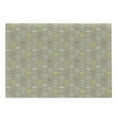 thumbnail image 1 of Grey and Yellow Cutting Board, Hand Drawn Sketchy Tulips Flowers Leaves Butterflies Art Image, Decorative Tempered Glass Cutting and Serving Board, Large Size, Cocoa Black and White, by Ambesonne, 1 of 1