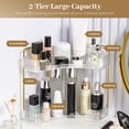thumbnail image 2 of Soda Candy Corner Makeup Organizer for Vanity Countertop Space Saving Cosmetic Storage Organizer for Dresser Bathroom Kitchen, 2 Tier, 2 of 6