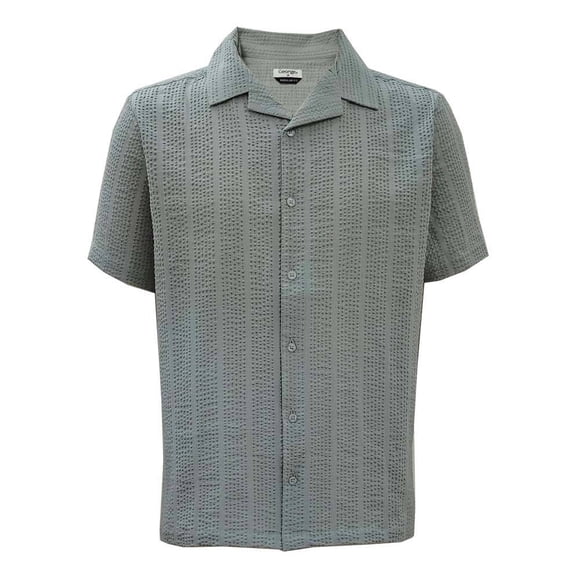 Camisa Simply Basic Para Hombre Manga Corta Talla M Verde Militar