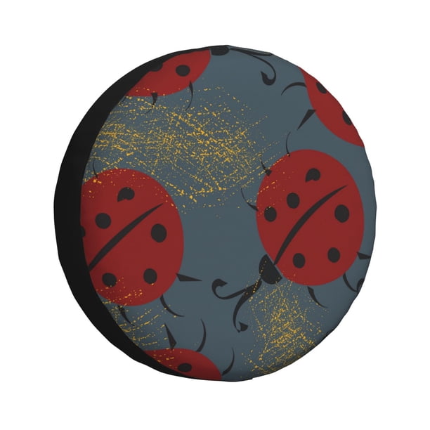 Balery Ladybug Cubiertas para Neumáticos - Protector Resistente para Neumáticos de Camioneta, SUV, Remolque, Camper y RV-15 inch