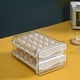 thumbnail image 1 of Caja de huevos transparente de doble capa con 40 rejillas, tipo cajón de cocina, para guardar huevos de picnic, portátil, 1 of 4