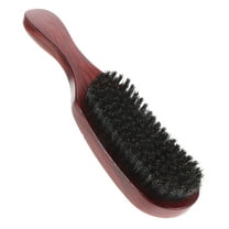 MUSEYA Boar Bristle Brush Set for Hair and Beard Grooming 2pcs Men's Wave Style Stiff Bristle Brush