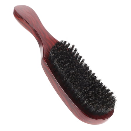 MUSEYA Boar Bristle Brush Set for Hair and Beard Grooming 2pcs Men's Wave Style Stiff Bristle Brush