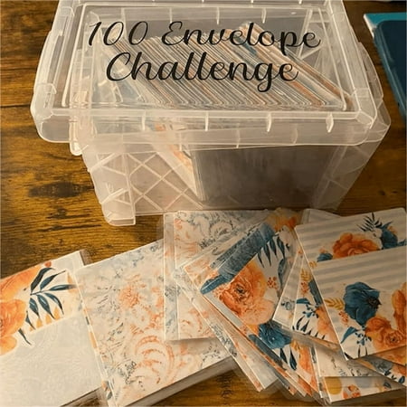 100 Envelope Challenge Box Set Easy and Fun Way to Save 10,000, Envelopes Money Saving
