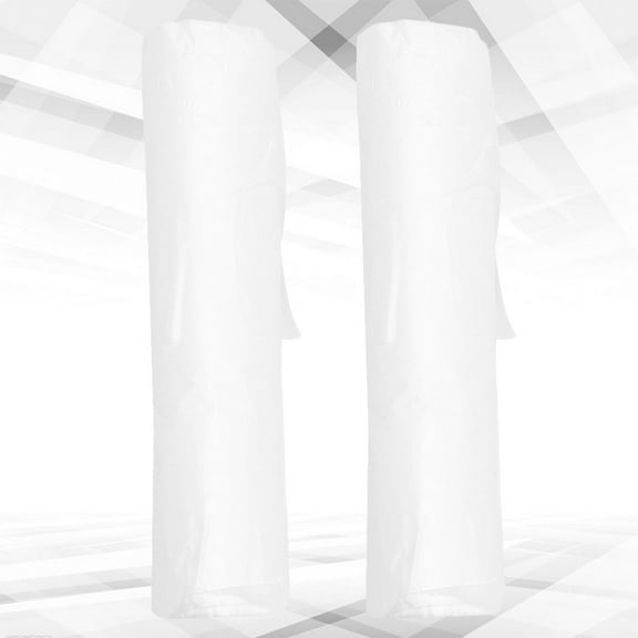 RENACLIPY Aprons Disposable White Plastic 2 Roll of 200Pcs 47.24x27.56inches