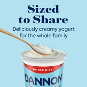 Dannon Plain Whole Milk Yogurt Quart, 32 oz