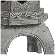 John Timberland Pagoda Statue Sculpture Asian Japanese Garden Decor Indoor Outdoor Front Porch Old Faux Stone Finish 16 1/2 Tall