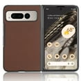 thumbnail image 5 of ELEHOLD Leather Case for Google Pixel Fold, Lychee Pattern Leather Back Cover Slim Lightweight Shockproof Phone Case for Google Pixel Fold 2023,Brown, 5 of 5