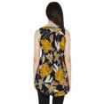 thumbnail image 4 of Inkmeso Printed Sleeveless Summer Basic Top For Womens High- Low Hem Comfy Tee Long Top, 4 of 7