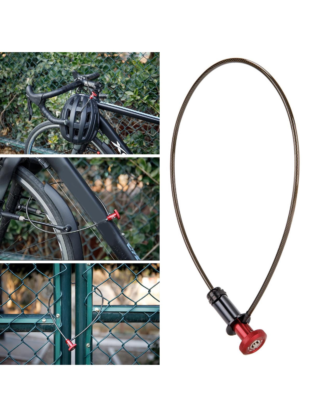 Bicycles Cable Lock For Mountain Bicycles Road Bikes, Lightweight Helmet Security Key Lock Durable Bicycles Cable Lock