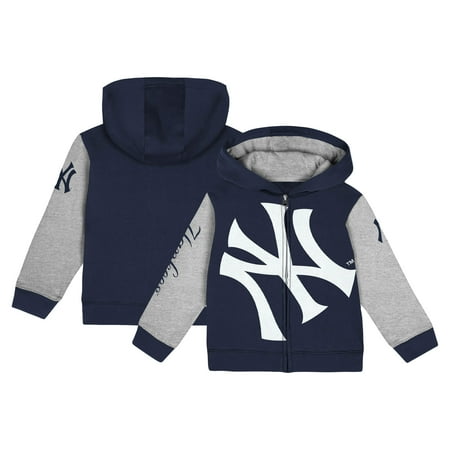 Infant Fanatics Navy New York Yankees Post Card Full-Zip Hoodie Jacket
