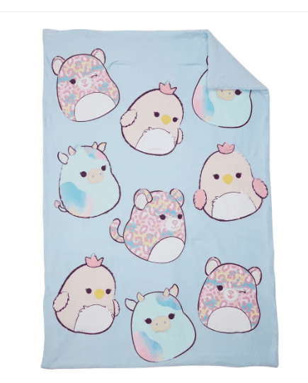 Squishmallows Snuggle Throw Blanket,  Sweet As Squish