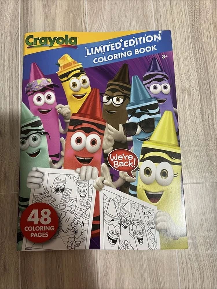 Crayola Limited Edition Crayons Set 8 Retired Colors + Mint Sharpener & Coloring Book