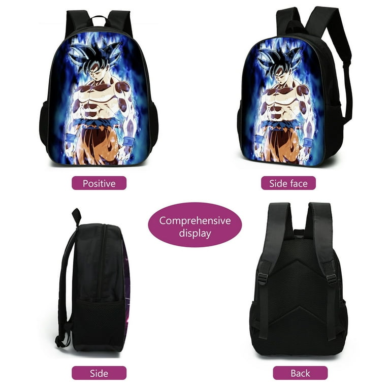 Cartoon Dragon Ball GOKU Backpack 3 Pieces School Bag Pencil Bag