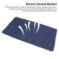 thumbnail image 3 of Electric Heated Blanket 3 Heating Levels Washable Reusable Foldable Cotton Heated Throw for Travel, 3 of 7