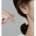 thumbnail image 2 of Solid 925 Sterling Silver Love Heart Clip On Earrings Ear Cuffs for Women Teens Heart Wrap Earrings No Piercing, 2 of 8