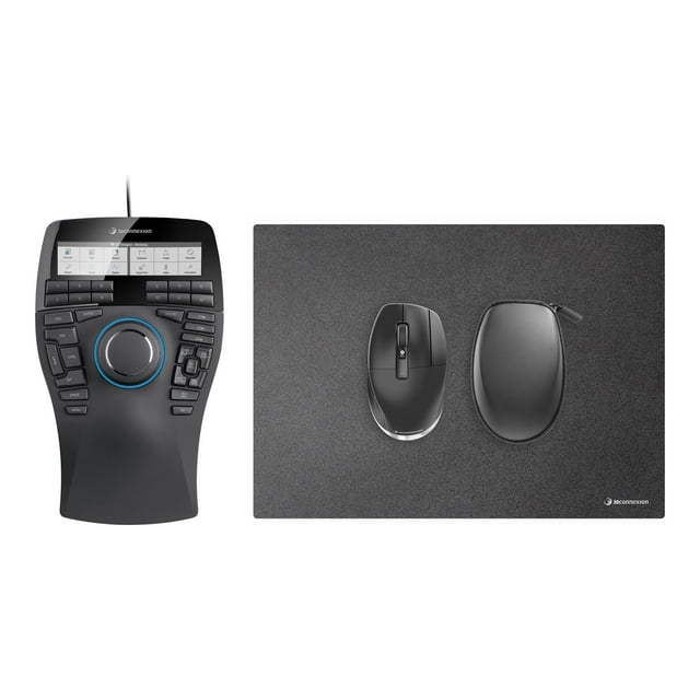 3Dconnexion SpaceMouse Enterprise Kit 2 - 3D mouse - ergonomic - right and left-handed - 31 buttons - wired