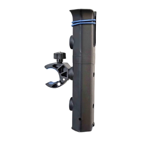 amagogo Fishing Rod Holder for Boat Rotatable for .75" to 1.57" Round Rail Clamp on for Black