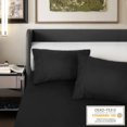 thumbnail image 5 of Lirex Pillow Cases (2 Pack) 1800 Thread Count Embroidered Standard Size Soft Brushed Microfiber Pillowcases Machine Washable Wrinkle Free Breathable (Black Standard), 5 of 5