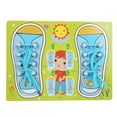 thumbnail image 2 of Juguete infantil de aprendizaje temprano, aprender a atar zapatos, juguete para niños, juguete educativo para bebés, grado profesional, 2 of 8