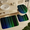 thumbnail image 5 of 3D Abstract Lines 4 Piece Shower Curtain Sets, Non-Slip Rugs, Toilet Lid Cover And Bath Mat, for Bathroom Decor Set, 72" X 72", 5 of 7