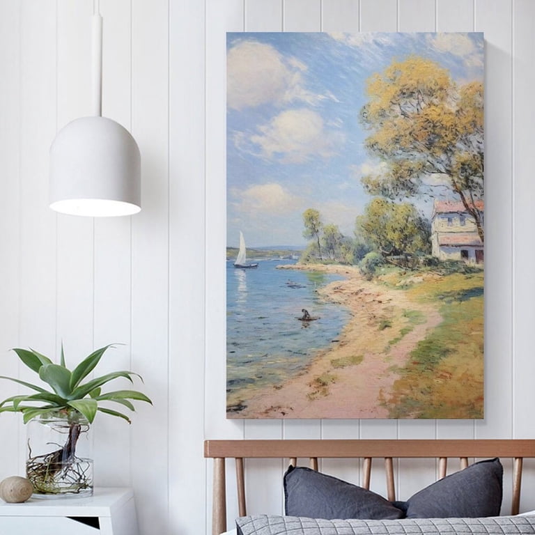 Alfred Sisley Print Painting (74) Posters Wall Art Painting Canvas