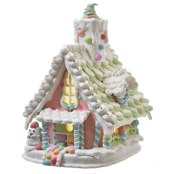 Kurt Adler JEL1104 Multi-Colored Gingerbread House Christmas Decoration