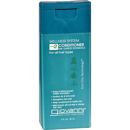 Giovanni Hair Care Products Conditioner Wellness System - Travel Size - 2 oz