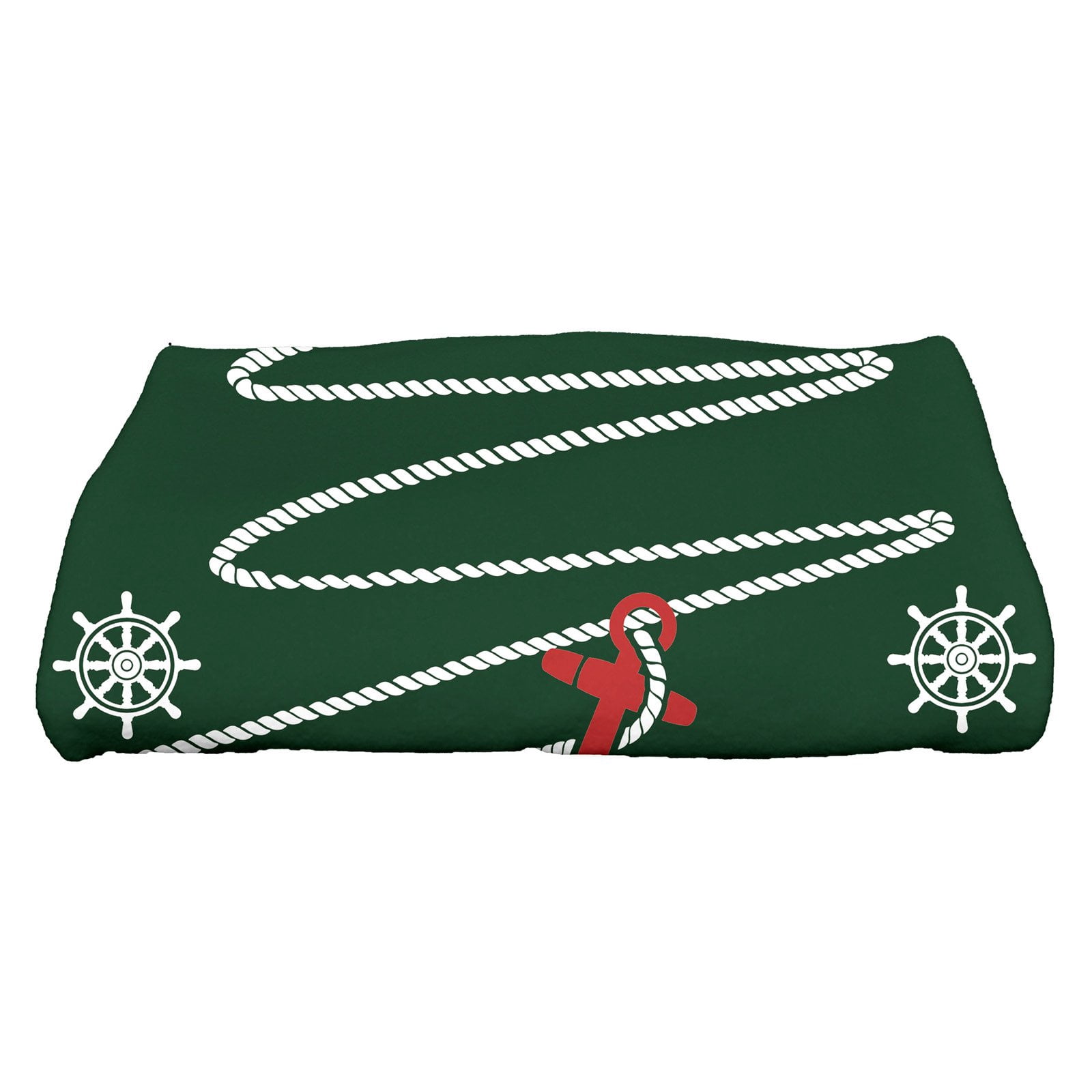 Simply Daisy 28" x 58" Holiday Anchor Geometric Print Bath Towel
