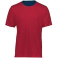thumbnail image 5 of Augusta XL Short Sleeve Mesh Reversible Jersey Navy/Scarlet 1602, 5 of 7